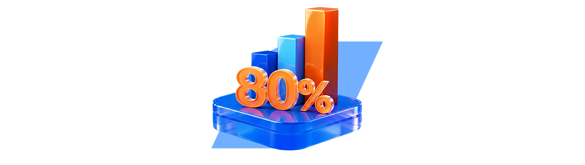 До 80% за 4 года 9 месяцев